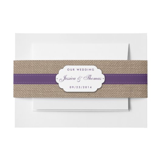 Die rustikale Hochzeitssammlung für Sonnenblumen - Einladungsbanderole (Vorderseite Beispiel)