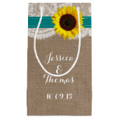 Die rustikale Hochzeitssammlung für Sonnenblumen - Kleine Geschenktüte (Vorderseite)