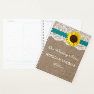 Die rustikale Hochzeitssammlung für Sonnenblumen - Planer