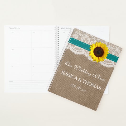 Die rustikale Hochzeitssammlung für Sonnenblumen - Planer (Anzeige)