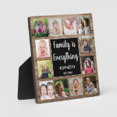 Die rustikale Holzfamilie ist alles, was 12 Fotosa Fotoplatte (Vorderseite)