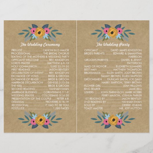 Die Rustikale Kraft-Blumenzwiebelsammlung (Rückseite)