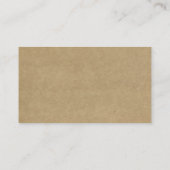 Die Rustikale Kraft-Blumenzwiebelsammlung Begleitkarte (Rückseite)