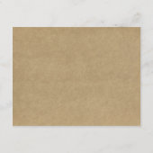 Die Rustikale Kraft-Blumenzwiebelsammlung Begleitkarte (Rückseite)