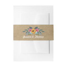 Die Rustikale Kraft-Blumenzwiebelsammlung Einladungsbanderole