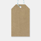 Die Rustikale Kraft-Blumenzwiebelsammlung Geschenkanhänger (Rückseite)