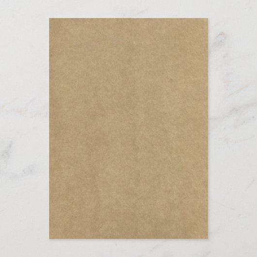 Die Rustikale Kraft-Blumenzwiebelsammlung Menükarte (Rückseite)