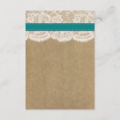 Die rustikale Kraft Sonnenblumen-Hochzeitssammlung Begleitkarte (Rückseite)