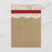 Die rustikale Kraft Sonnenblumen-Hochzeitssammlung Begleitkarte (Rückseite)