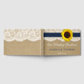 Die rustikale Kraft Sonnenblumen-Hochzeitssammlung Gästebuch (Voll)