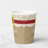 Die rustikale Kraft Sonnenblumen-Hochzeitssammlung Pappbecher (Rechts)