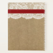 Die rustikale Kraft Sonnenblumen-Hochzeitssammlung Planer (Rückseite)