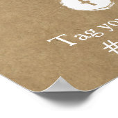 Die rustikale Kraft Sonnenblumen-Hochzeitssammlung Poster (Ecke)