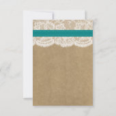 Die rustikale Kraft Sonnenblumen-Hochzeitssammlung RSVP Karte (Rückseite)