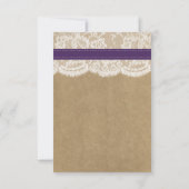 Die rustikale Kraft Sonnenblumen-Hochzeitssammlung RSVP Karte (Rückseite)