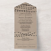 Die rustikale Kraftzeichensammlung All In One Einladung (Innen Boden)