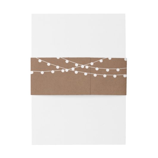 Die rustikale Kraftzeichensammlung Einladungsbanderole (Rückseitenbeispiel)