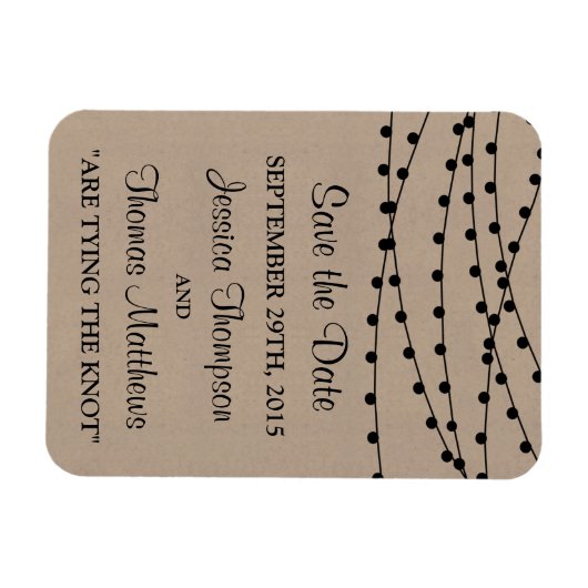 Die rustikale Kraftzeichensammlung Magnet (Horizontal)