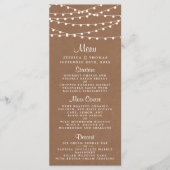 Die rustikale Kraftzeichensammlung Menükarte (Vorderseite)