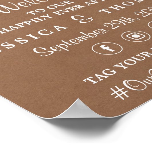 Die rustikale Kraftzeichensammlung Poster (Ecke)