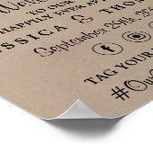 Die rustikale Kraftzeichensammlung Poster (Ecke)