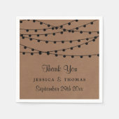 Die rustikale Kraftzeichensammlung Serviette (Vorderseite)