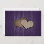 Die rustikale Lila Sonnenblume speichert die Datum Save The Date (Rückseite)