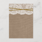 Die rustikale Sand Dollar Beach Hochzeitskollektio Begleitkarte (Rückseite)