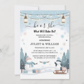 Die rustikale Schneekalte Eiskugel, die heimelige Einladung (Vorderseite)