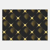 Die rustikale Schwarze-Gold-Kollektion - Umschlagp Geschenkpapier Set (Vorderseite 2)