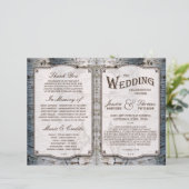 Die Rustikale Silber-Birke-Hochzeitskollektion (Stehend Vorderseite)