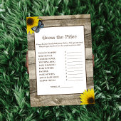 Die rustikale Sonnenblume rät von der preiswerten Einladung