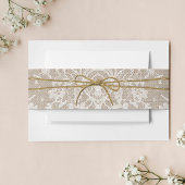 Die rustikale Twine Bow Wedding Collection Einladungsbanderole