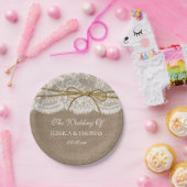 Die rustikale Twine Bow Wedding Collection Pappteller (Party)