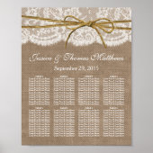 Die rustikale Twine Bow Wedding Collection Poster (Vorne)