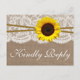 Die rustikale UAWG der Hochzeitskollektion für Son Einladungspostkarte