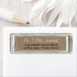Die rustikale White Frame & Burlap Wedding Collect
