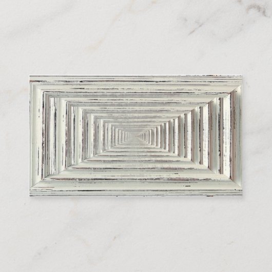 Die rustikale White Frame & Burlap Wedding Collect Begleitkarte (Rückseite)