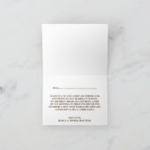 Die rustikale White Frame & Burlap Wedding Collect Dankeskarte (Innenseite)