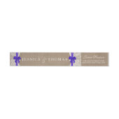Die rustikalen Blue Bow Wedding Collection Labels (Person)