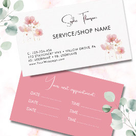 Die rustikalen Blume in Rosa und Gold sind einfach Terminkarte