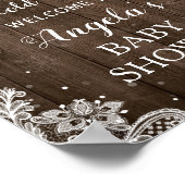 Die rustikalen Blumenstrauenbeleuchtung kalt drauß Poster (Ecke)