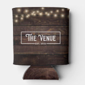 Die rustikalen dunklen Holzsäulenleuchten können Dosenkühler (Rückseite)