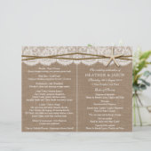 Die rustikalen Hochzeitsprogramme der Starfish (Stehend Vorderseite)