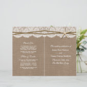 Die rustikalen Hochzeitsprogramme der Starfish (Stehend Vorderseite)