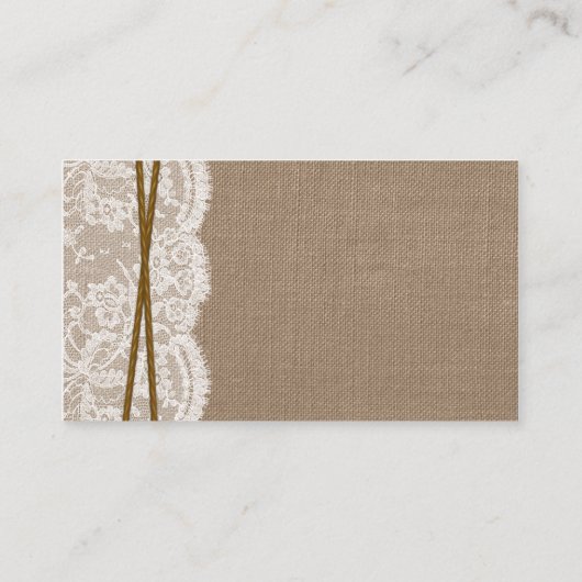 Die rustikalen Hufeisenkarten Begleitkarte (Rückseite)