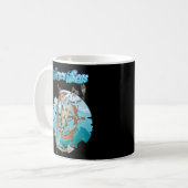 Die rustikalen Sieben Meere Kaffeetasse (Vorderseite Links)