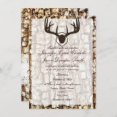 Die rustikalen Wedding Einladung (Vorne/Hinten)