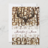 Die rustikalen Wedding Einladung (Rückseite)