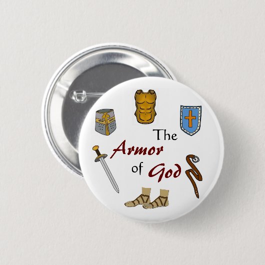 Die Rüstung des Gottes Button (Vorne & Hinten)